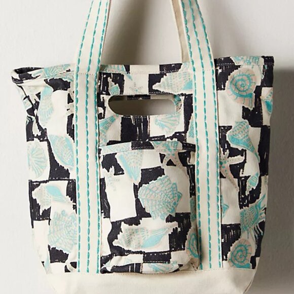 We The Free Handbags - Free People Caravan Printed Mini Tote Color Seashell